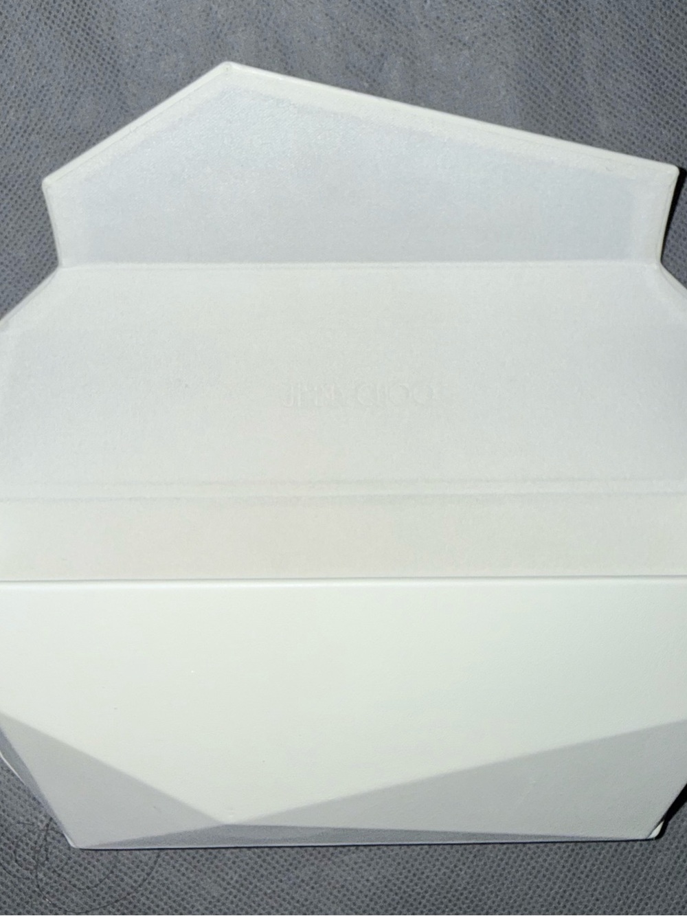 Jimmy Choo Eye Glass Glasses Case White
